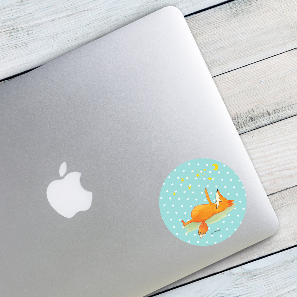80mm Rund Aufkleber Fuchs Sterne Sticker, Aufkleber, Etikett, Fuchs, Füchse, tröstende Worte, Spruch positiv, Spruch schön, Romantik, Always Look on the Bright Side of Life