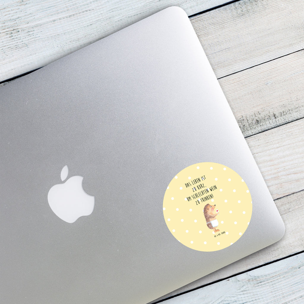 80mm Rund Aufkleber Igel mit Wein Sticker, Aufkleber, Etikett, Tiermotive, Gute Laune, lustige Sprüche, Tiere, Wein Spruch, Igel, Geschenk Weintrinker, Geschenk Weinliebhaber, Wein Deko, Weinglas, Rotwein, Weißwein, Wein trinken