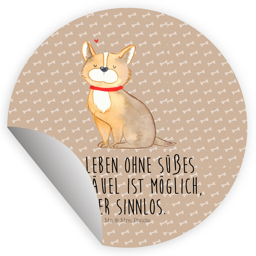 80mm Rund Aufkleber Hundeglück Sticker, Aufkleber, Etikett, Hund, Hundemotiv, Haustier, Hunderasse, Tierliebhaber, Hundebesitzer, Sprüche, Corgie, Hundeliebe, Spruch, Hundemama, Liebe
