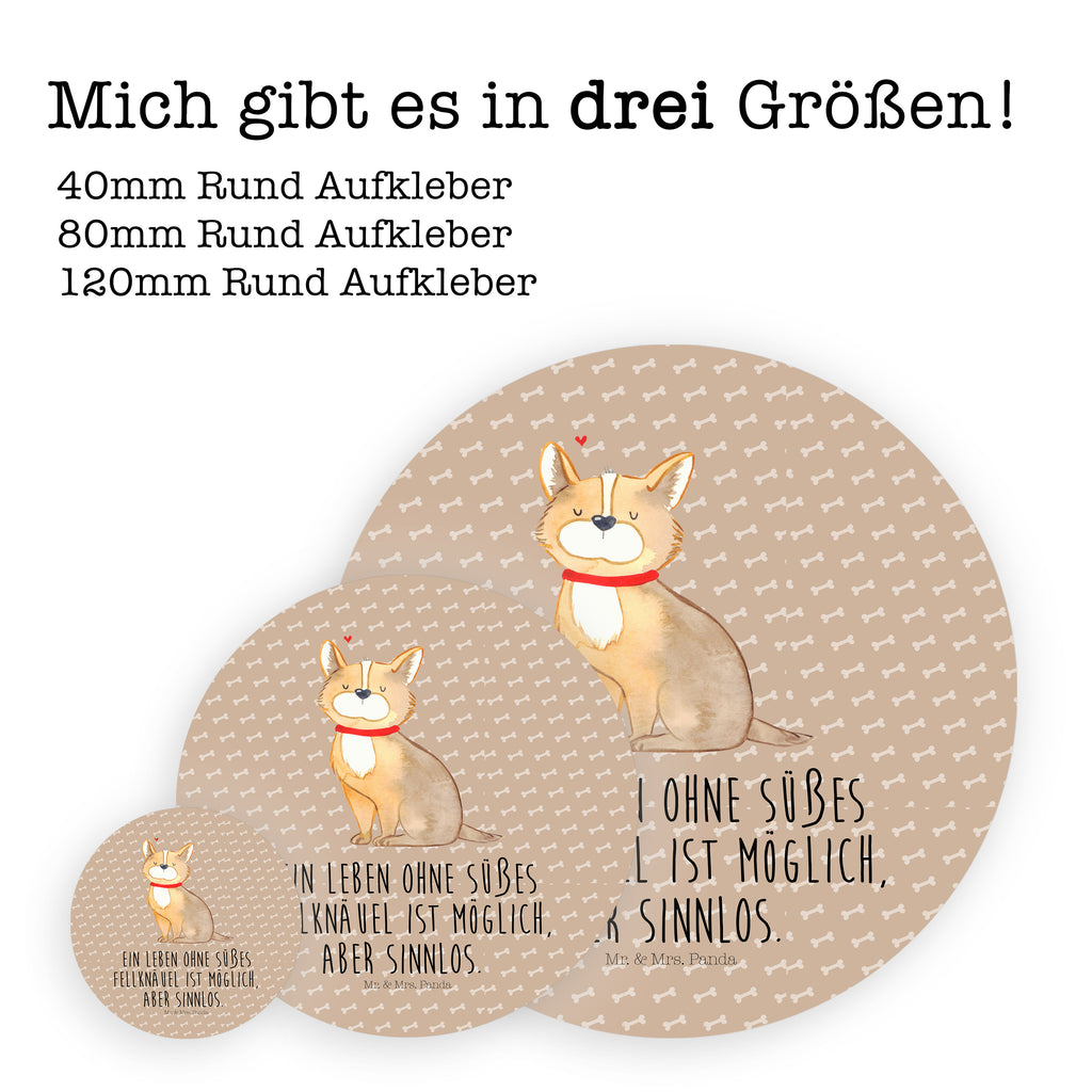 80mm Rund Aufkleber Hundeglück Sticker, Aufkleber, Etikett, Hund, Hundemotiv, Haustier, Hunderasse, Tierliebhaber, Hundebesitzer, Sprüche, Corgie, Hundeliebe, Spruch, Hundemama, Liebe