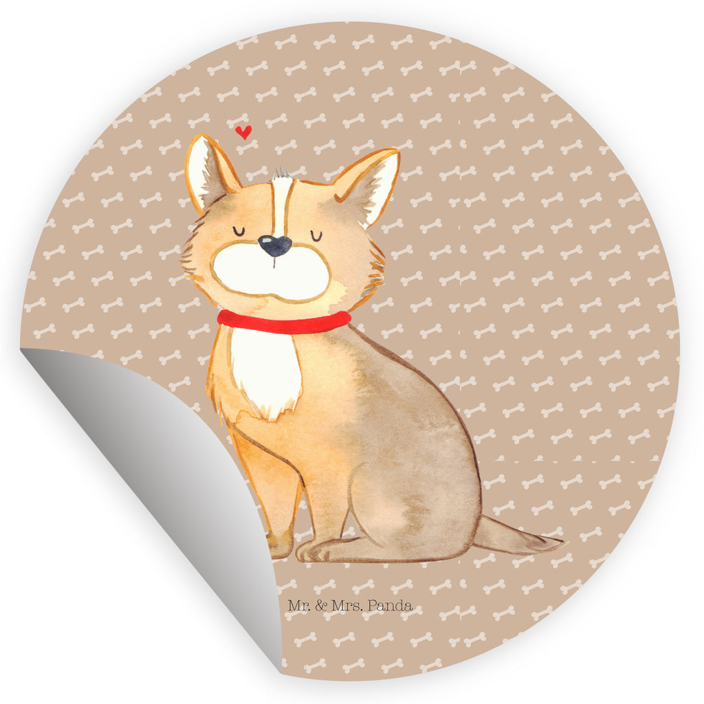 80mm Rund Aufkleber Hundeglück Sticker, Aufkleber, Etikett, Hund, Hundemotiv, Haustier, Hunderasse, Tierliebhaber, Hundebesitzer, Sprüche, Corgie, Hundeliebe, Spruch, Hundemama, Liebe