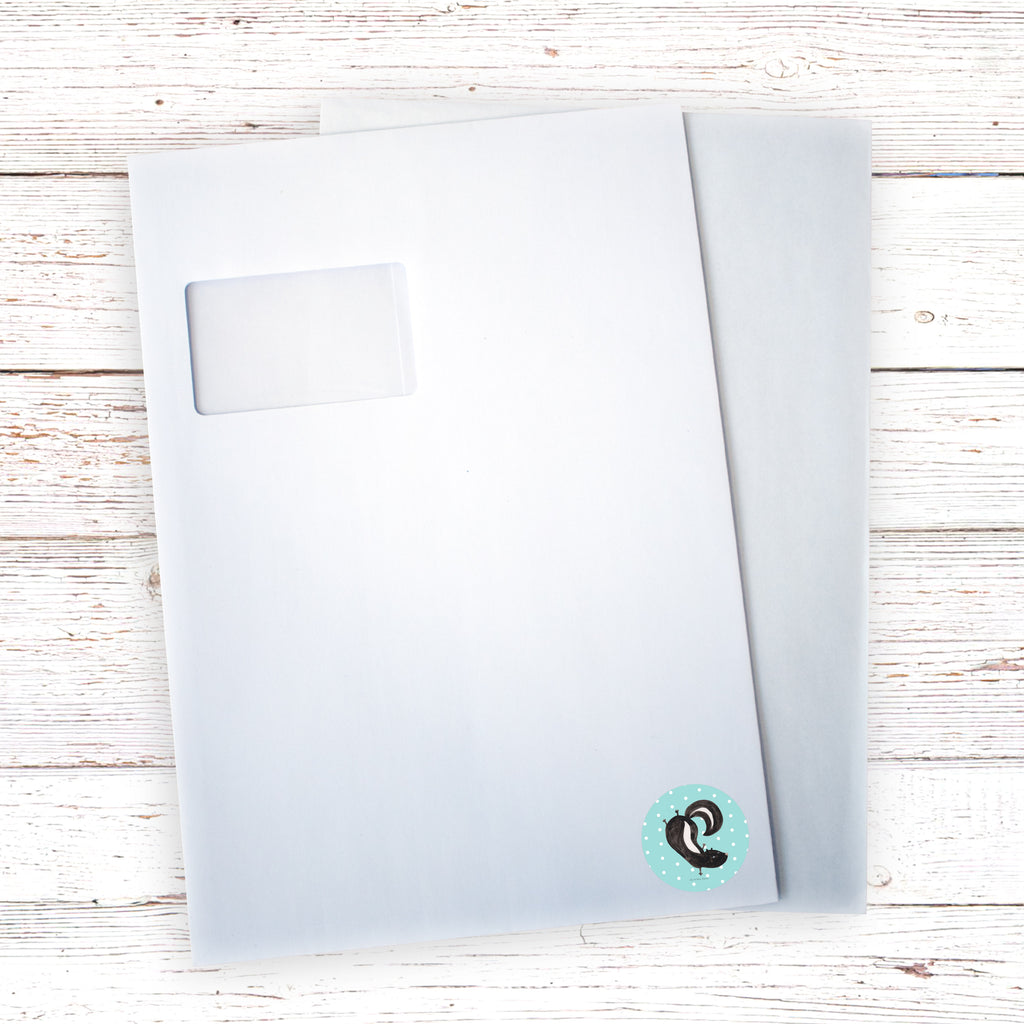 40mm Rund Aufkleber Stinktier Handstand Sticker, Aufkleber, Etikett, Stinktier, Skunk, Wildtier, Raubtier, Stinker, Stinki, Spielplatz, verpielt, Kind