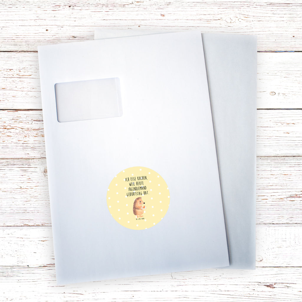 120mm Rund Aufkleber Igel mit Kuchenstück Sticker, Aufkleber, Etikett, Tiermotive, Gute Laune, lustige Sprüche, Tiere, Igel, Essen Spruch, Kuchen, Backen Geschenk, Kuchen backen, Einladung Party, Geburtstagskuchen, Torte