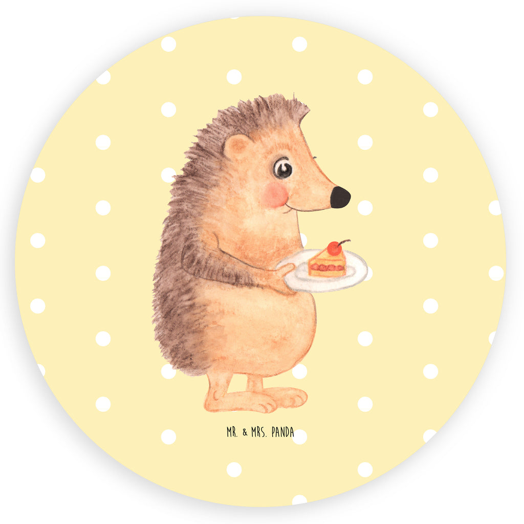 120mm Rund Aufkleber Igel mit Kuchenstück Sticker, Aufkleber, Etikett, Tiermotive, Gute Laune, lustige Sprüche, Tiere, Igel, Essen Spruch, Kuchen, Backen Geschenk, Kuchen backen, Einladung Party, Geburtstagskuchen, Torte