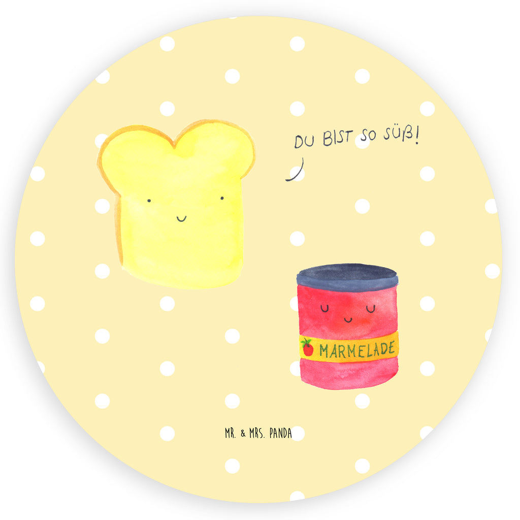 80mm Rund Aufkleber Toast & Marmelade Sticker, Aufkleber, Etikett, Tiermotive, Gute Laune, lustige Sprüche, Tiere, Toast, Marmelade, Dreamteam, süße Postkarte, süß, Küche Deko, Küche Spruch, Frühstück Einladung, Brot, Toastbrot