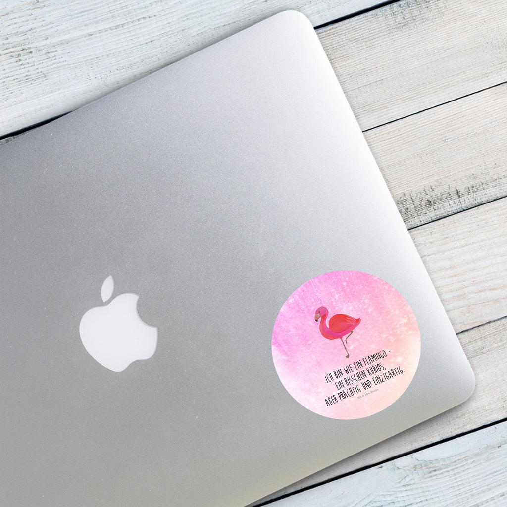80mm Rund Aufkleber Flamingo classic Sticker, Aufkleber, Etikett, Flamingo, Einzigartig, Selbstliebe, Stolz, ich, für mich, Spruch, Freundin, Freundinnen, Außenseiter, Sohn, Tochter, Geschwister