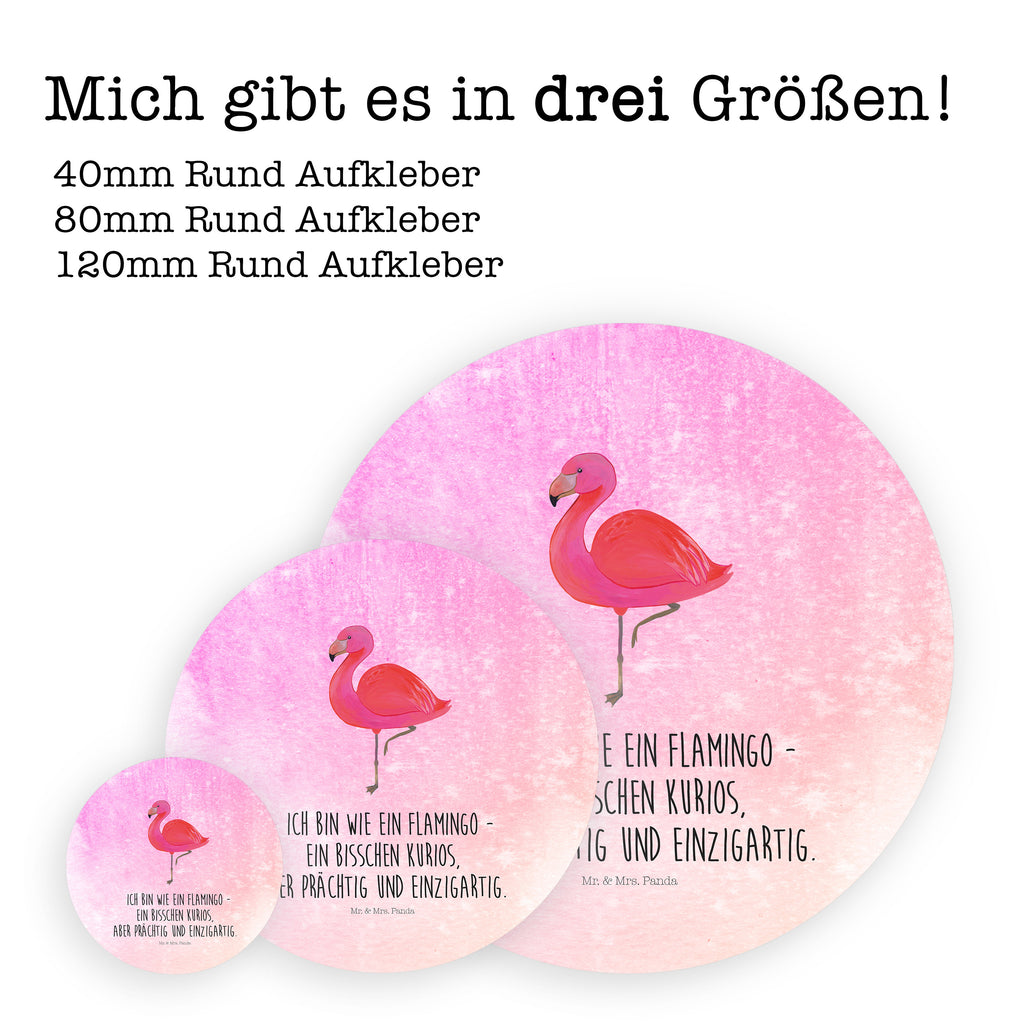 80mm Rund Aufkleber Flamingo classic Sticker, Aufkleber, Etikett, Flamingo, Einzigartig, Selbstliebe, Stolz, ich, für mich, Spruch, Freundin, Freundinnen, Außenseiter, Sohn, Tochter, Geschwister
