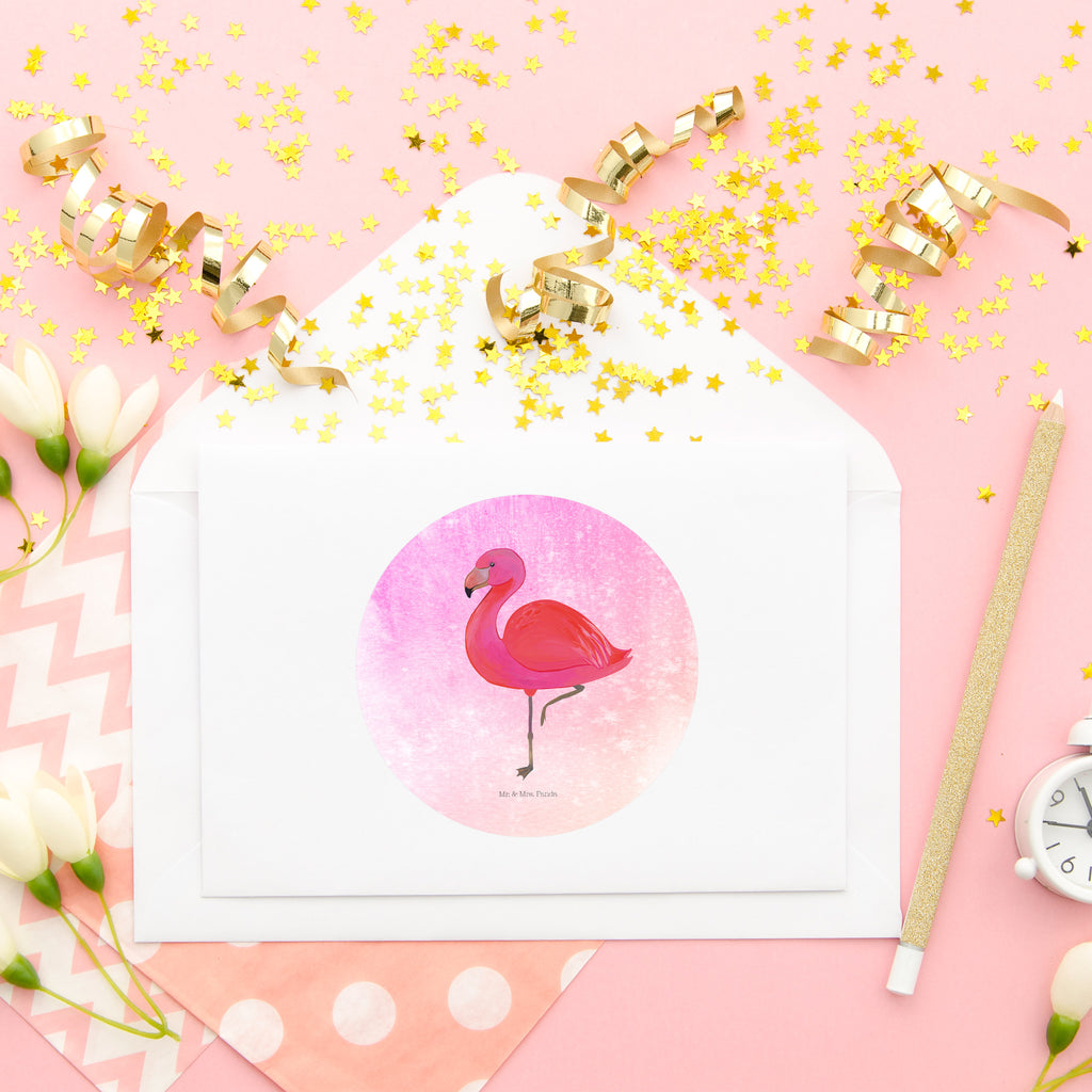 80mm Rund Aufkleber Flamingo classic Sticker, Aufkleber, Etikett, Flamingo, Einzigartig, Selbstliebe, Stolz, ich, für mich, Spruch, Freundin, Freundinnen, Außenseiter, Sohn, Tochter, Geschwister