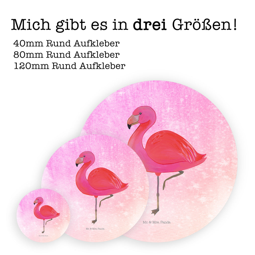 80mm Rund Aufkleber Flamingo classic Sticker, Aufkleber, Etikett, Flamingo, Einzigartig, Selbstliebe, Stolz, ich, für mich, Spruch, Freundin, Freundinnen, Außenseiter, Sohn, Tochter, Geschwister