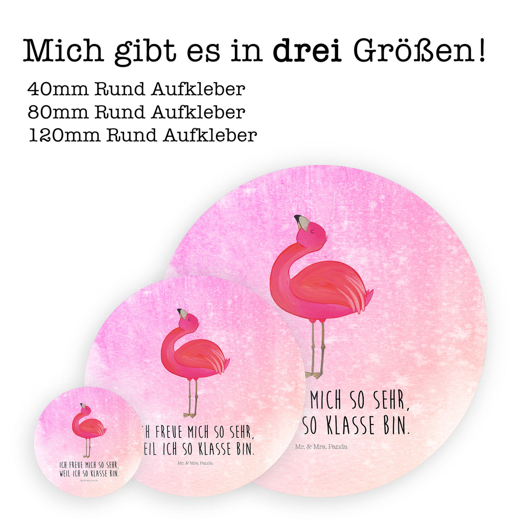 80mm Rund Aufkleber Flamingo stolz Sticker, Aufkleber, Etikett, Flamingo, stolz, Freude, Selbstliebe, Selbstakzeptanz, Freundin, beste Freundin, Tochter, Mama, Schwester