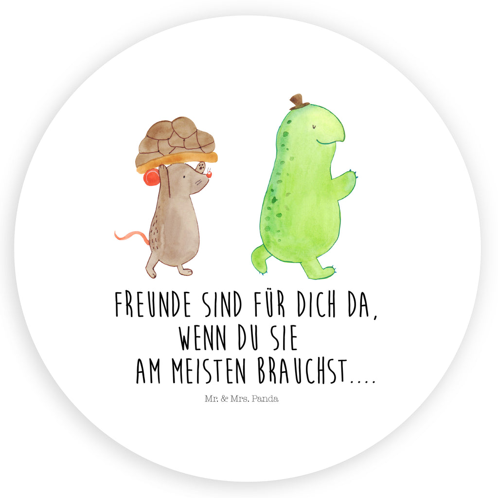 40mm Rund Aufkleber Schildkröte & Maus Sticker, Aufkleber, Etikett, Schildkröte, Maus, Freunde, Freundinnen, beste Freunde, beste Freundinnen