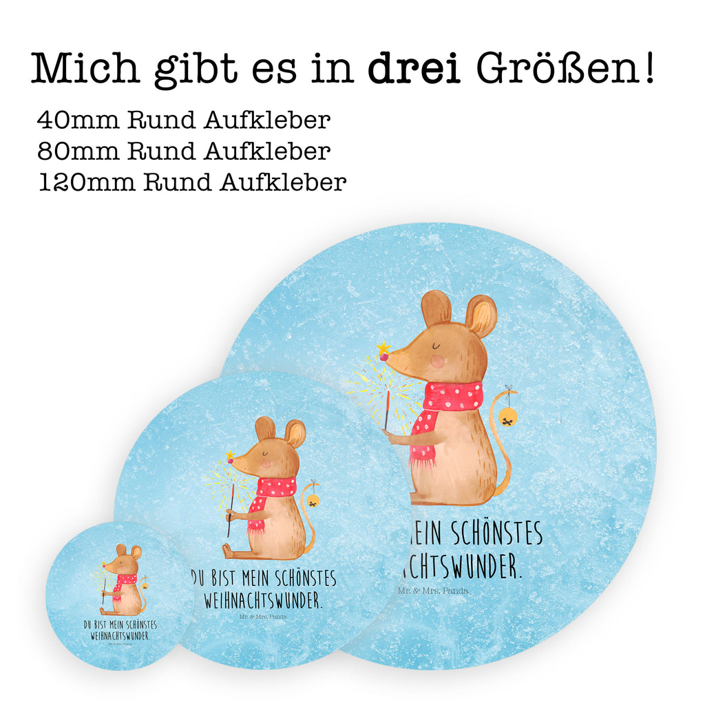 40mm Rund Aufkleber Weihnachtsmaus Sticker, Aufkleber, Etikett, Winter, Weihnachten, Weihnachtsdeko, Nikolaus, Advent, Heiligabend, Wintermotiv, Frohe Weihnachten, Weihnachtsgruß, Weihnachtsmotiv, Maus, Mäuschen, Weihnachtswunder
