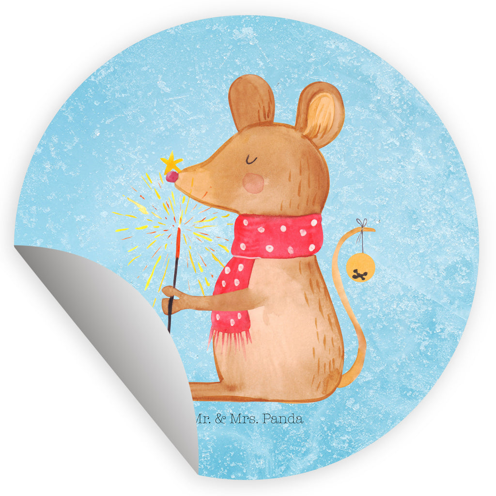 40mm Rund Aufkleber Weihnachtsmaus Sticker, Aufkleber, Etikett, Winter, Weihnachten, Weihnachtsdeko, Nikolaus, Advent, Heiligabend, Wintermotiv, Frohe Weihnachten, Weihnachtsgruß, Weihnachtsmotiv, Maus, Mäuschen, Weihnachtswunder
