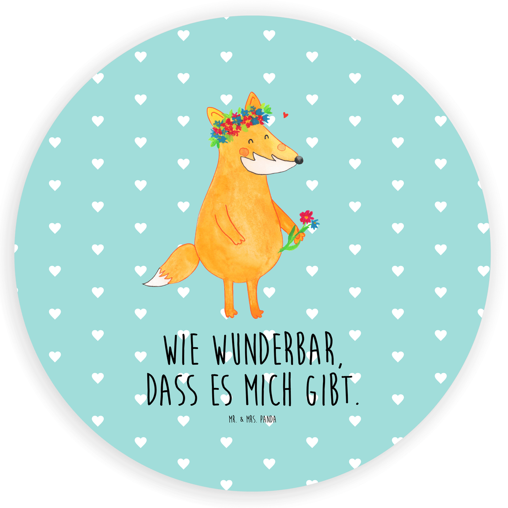 80mm Rund Aufkleber Fuchs Blumenliebe Sticker, Aufkleber, Etikett, Fuchs, Füchse, Fox, Liebe, Freundin, Fuchsmädchen, Blumenmädchen, Freundinnen, Liebesbeweis, Blume, Blumen, Motivation, Freude, ich, mich, Selbstliebe