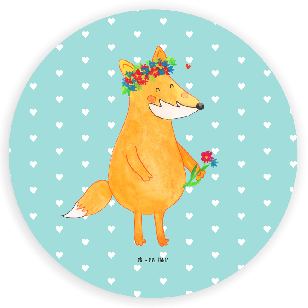 80mm Rund Aufkleber Fuchs Blumenliebe Sticker, Aufkleber, Etikett, Fuchs, Füchse, Fox, Liebe, Freundin, Fuchsmädchen, Blumenmädchen, Freundinnen, Liebesbeweis, Blume, Blumen, Motivation, Freude, ich, mich, Selbstliebe