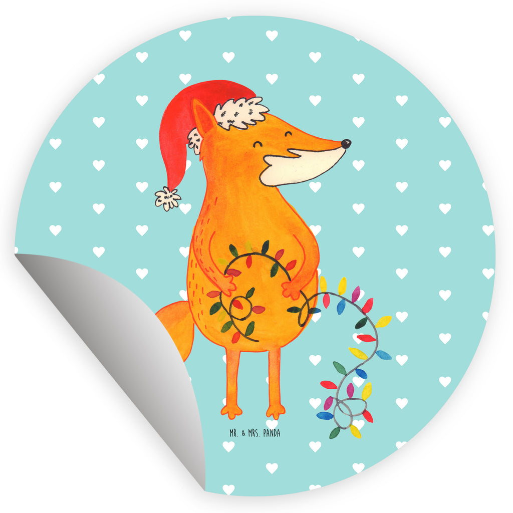 80mm Rund Aufkleber Fuchs Weihnachten Sticker, Aufkleber, Etikett, Kinder, rund, Winter, Weihnachten, Weihnachtsdeko, Nikolaus, Advent, Heiligabend, Wintermotiv, Fuchs, Füchse, Spruch schön, Geschenk Weihnachten, Weihnachtsmann, Weihnachtszeit