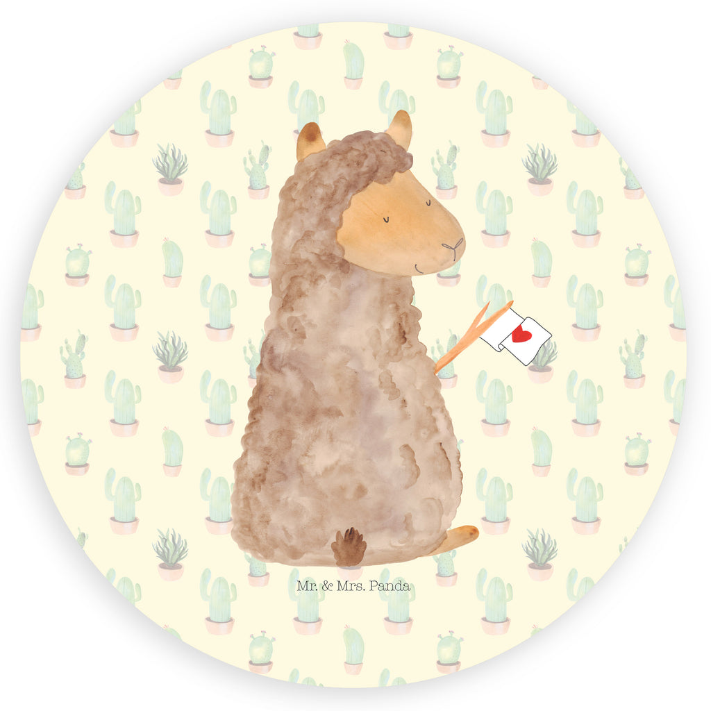 40mm Rund Aufkleber Alpaka Fahne Sticker, Aufkleber, Etikett, Alpaka, Lama, Alpakas, Lamas, Liebe