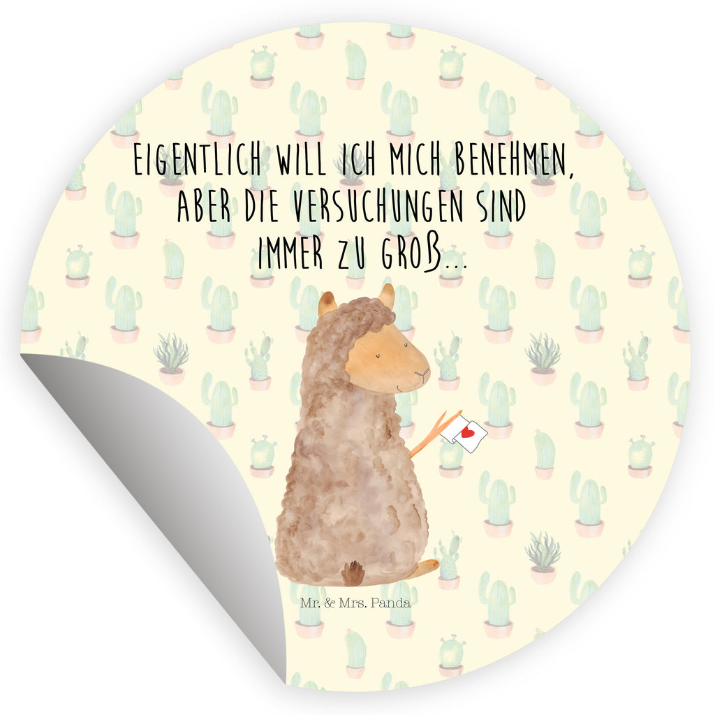 40mm Rund Aufkleber Alpaka Fahne Sticker, Aufkleber, Etikett, Alpaka, Lama, Alpakas, Lamas, Liebe