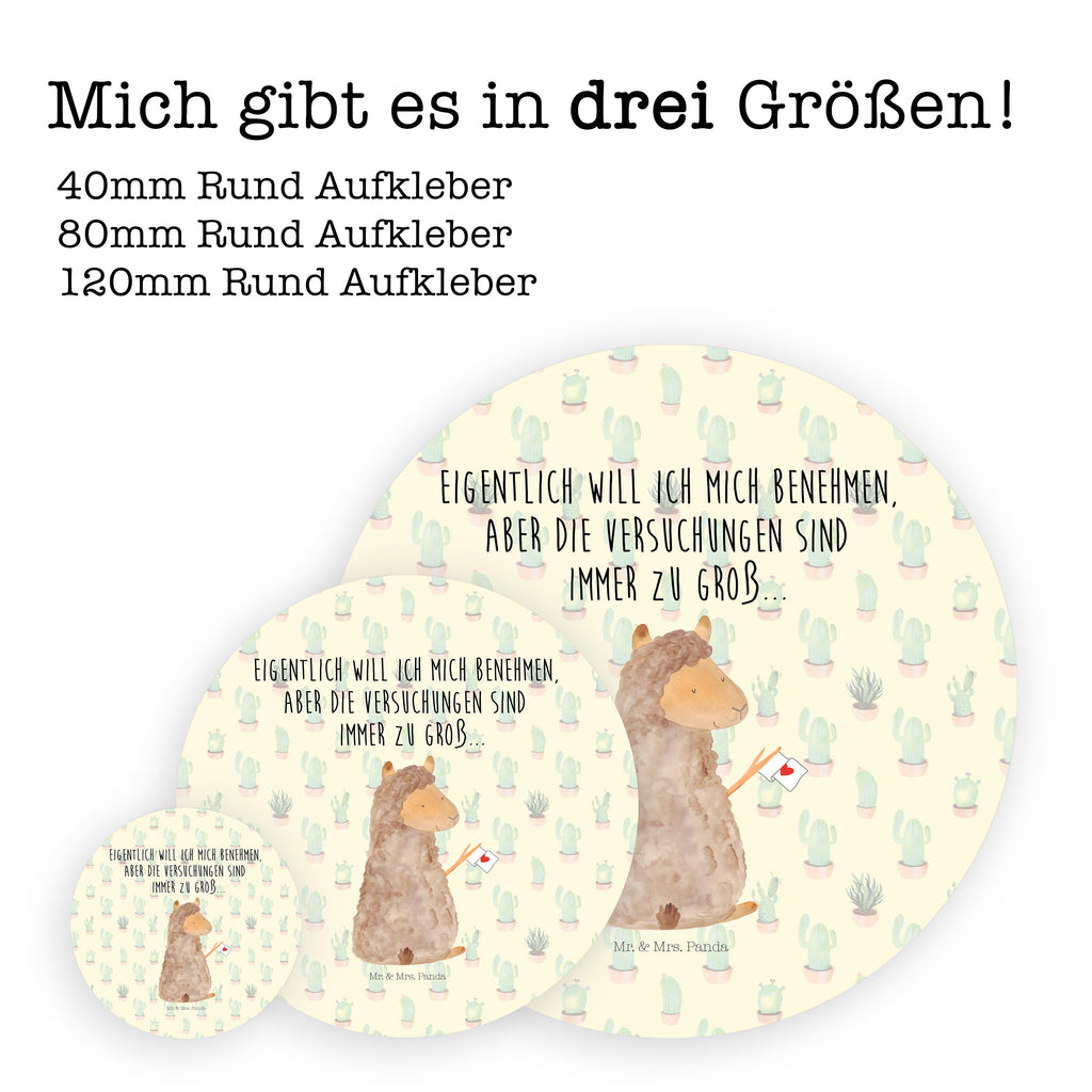 40mm Rund Aufkleber Alpaka Fahne Sticker, Aufkleber, Etikett, Alpaka, Lama, Alpakas, Lamas, Liebe