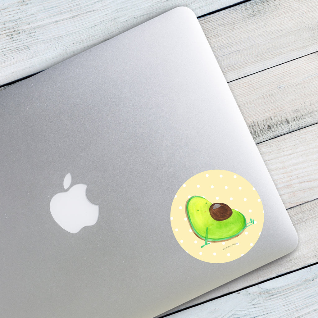 80mm Rund Aufkleber Avocado schwanger