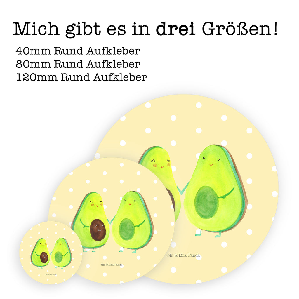 40mm Rund Aufkleber Avocado Pärchen Sticker, Aufkleber, Etikett, Avocado, Veggie, Vegan, Gesund, Avocuddle, Liebe, Schwangerschaft, Familie, Babyshower, Babyparty, Hochzeit, Kinder, Avocados, Geburt