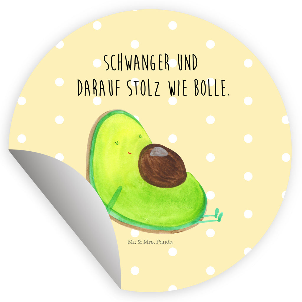 40mm Rund Aufkleber Avocado schwanger Sticker, Aufkleber, Etikett, Avocado, Veggie, Vegan, Gesund, schwanger, Schwangerschaft, Babyparty, Babyshower