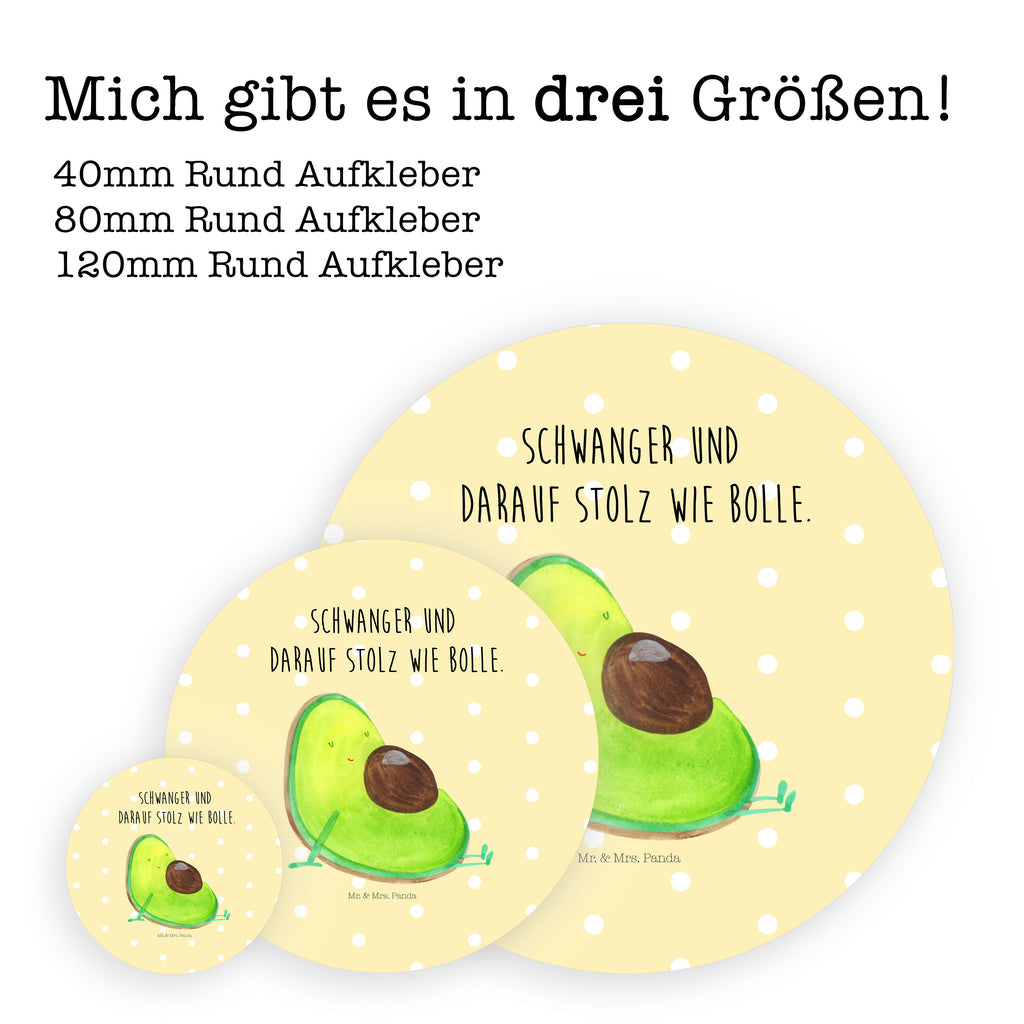 40mm Rund Aufkleber Avocado schwanger Sticker, Aufkleber, Etikett, Avocado, Veggie, Vegan, Gesund, schwanger, Schwangerschaft, Babyparty, Babyshower