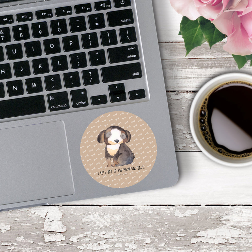 80mm Rund Aufkleber Hund entspannt Sticker, Aufkleber, Etikett, Hund, Hundemotiv, Haustier, Hunderasse, Tierliebhaber, Hundebesitzer, Sprüche, schwarzer Hund, Hundeliebe, Liebe, Hundeglück