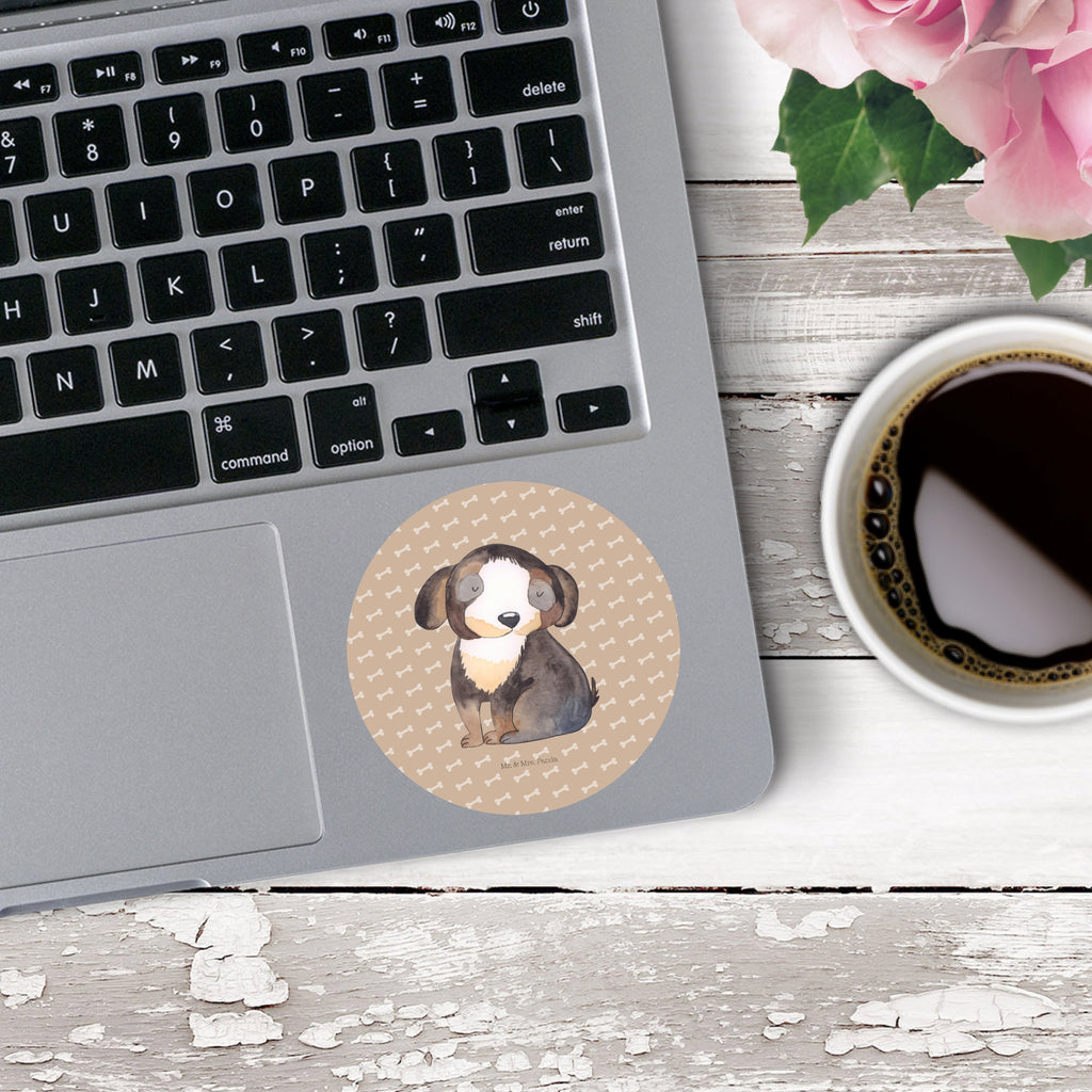 80mm Rund Aufkleber Hund entspannt Sticker, Aufkleber, Etikett, Hund, Hundemotiv, Haustier, Hunderasse, Tierliebhaber, Hundebesitzer, Sprüche, schwarzer Hund, Hundeliebe, Liebe, Hundeglück