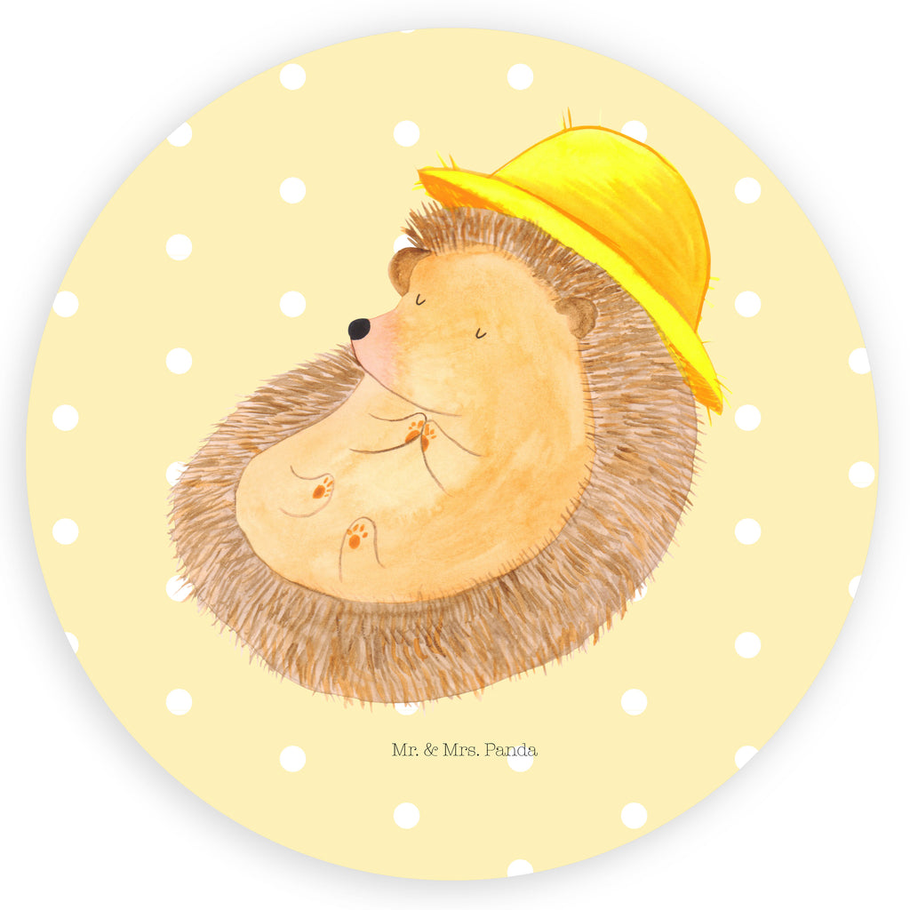 80mm Rund Aufkleber Igel betet Sticker, Aufkleber, Etikett, Tiermotive, Gute Laune, lustige Sprüche, Tiere, Igel, Igel mit Hut, Sonnenhut, Gott, Amen, beten, Leben, Dankbarkeit, Dankbar sein, dankbar, genießen