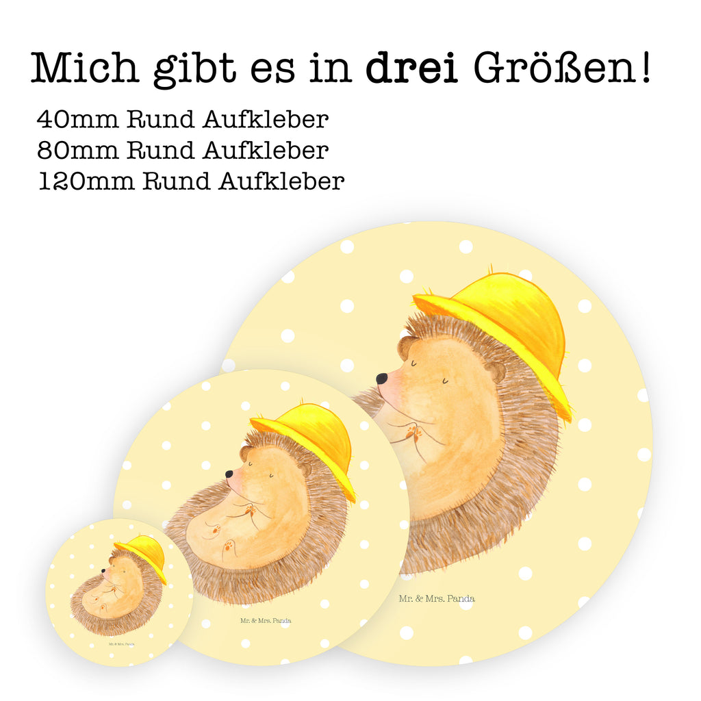 80mm Rund Aufkleber Igel betet Sticker, Aufkleber, Etikett, Tiermotive, Gute Laune, lustige Sprüche, Tiere, Igel, Igel mit Hut, Sonnenhut, Gott, Amen, beten, Leben, Dankbarkeit, Dankbar sein, dankbar, genießen