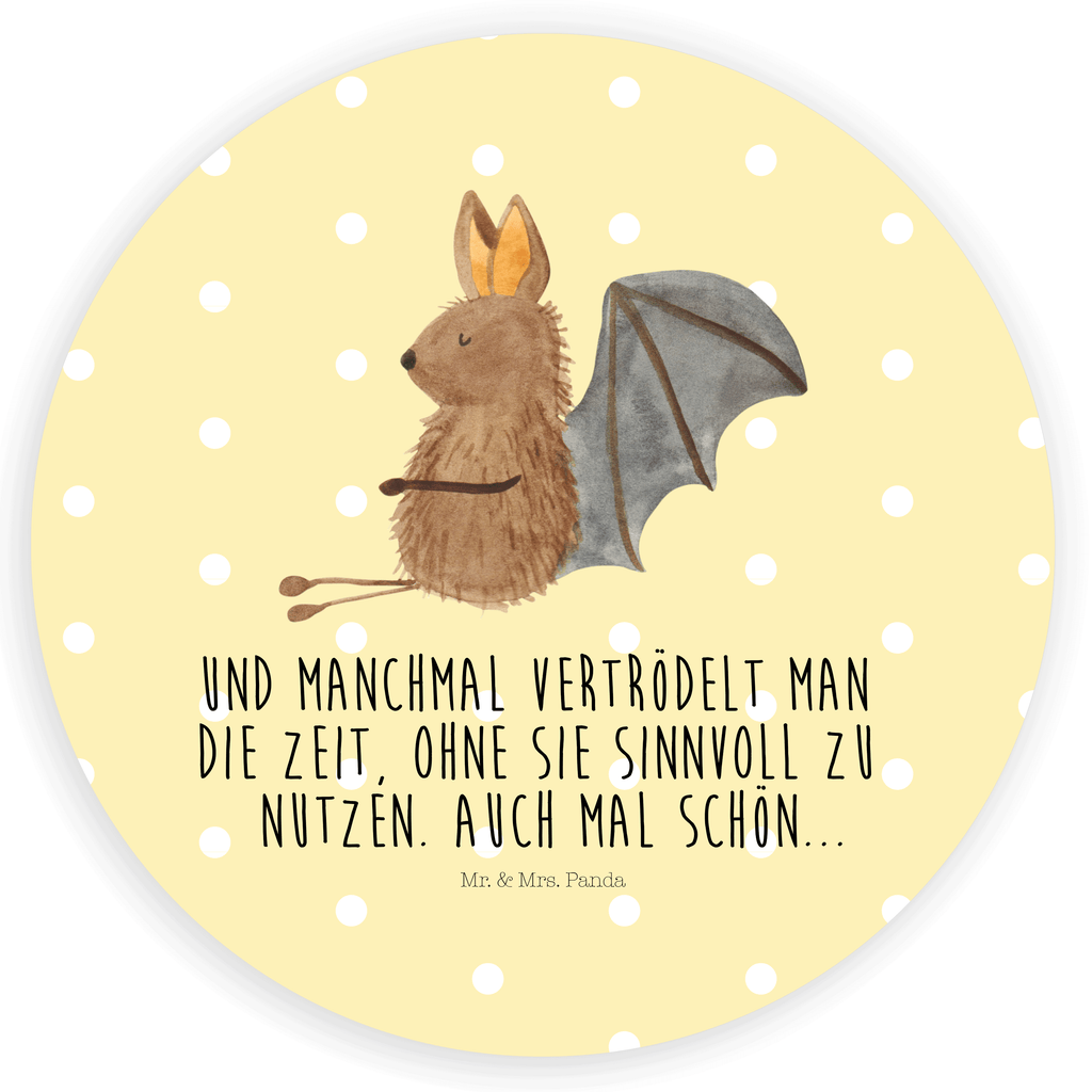 80mm Rund Aufkleber Fledermaus sitzend Sticker, Aufkleber, Etikett, Tiermotive, Gute Laune, lustige Sprüche, Tiere, Fledermaus, Fledermäuse, Motivation, entspannen