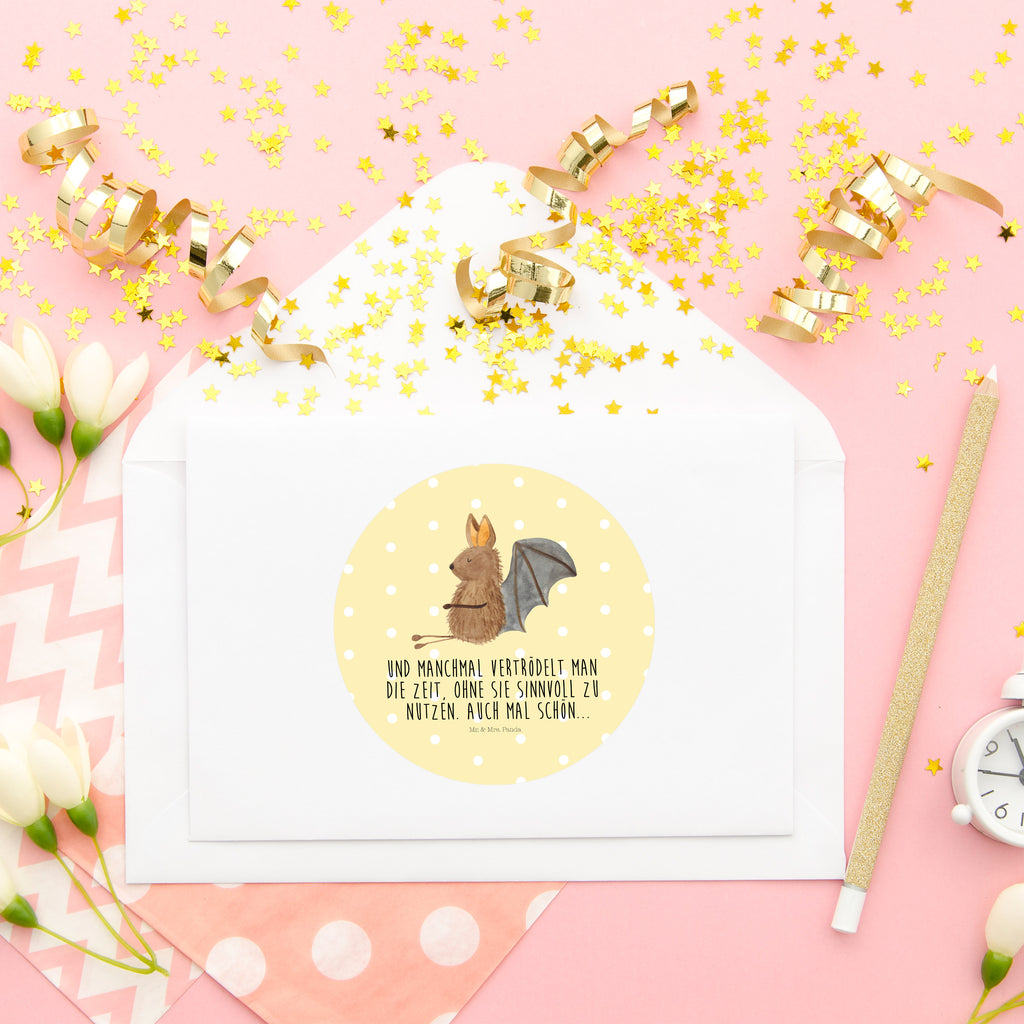 80mm Rund Aufkleber Fledermaus sitzend Sticker, Aufkleber, Etikett, Tiermotive, Gute Laune, lustige Sprüche, Tiere, Fledermaus, Fledermäuse, Motivation, entspannen