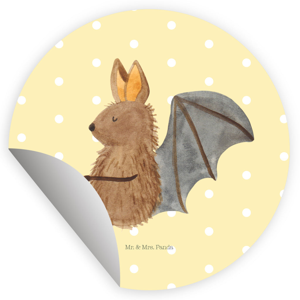 80mm Rund Aufkleber Fledermaus sitzend Sticker, Aufkleber, Etikett, Tiermotive, Gute Laune, lustige Sprüche, Tiere, Fledermaus, Fledermäuse, Motivation, entspannen