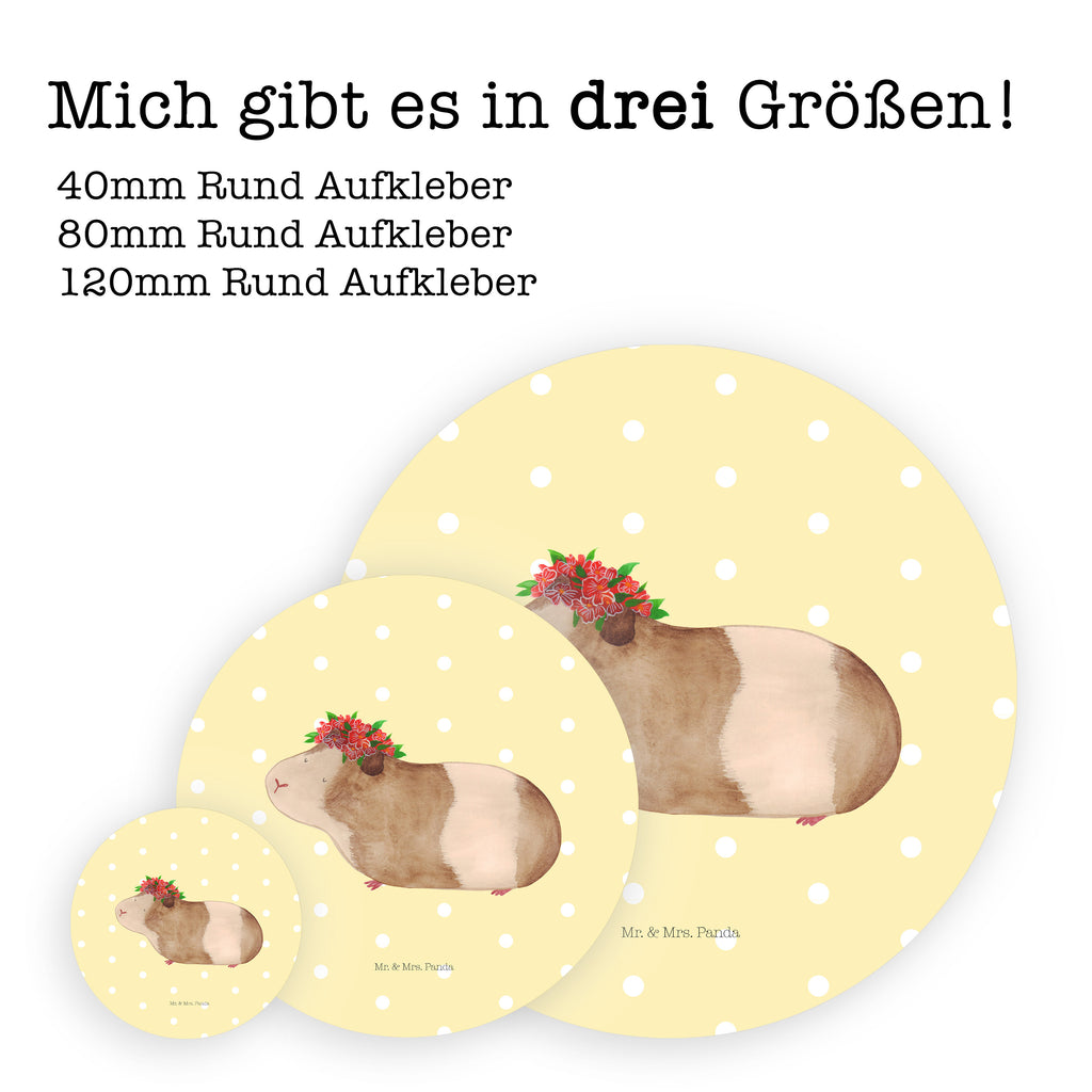 120mm Rund Aufkleber Meerschweinchen weise Sticker, Aufkleber, Etikett, Tiermotive, Gute Laune, lustige Sprüche, Tiere, Meerschweinchen, Meerie, Meeries, Wunder, Blumenkind, Realität, Spruch, Weisheit, Motivation, Wunderland