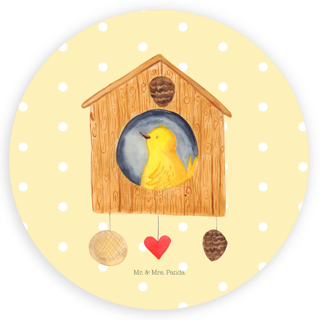 40mm Rund Aufkleber Vogelhaus sweet Home Sticker, Aufkleber, Etikett, Tiermotive, Gute Laune, lustige Sprüche, Tiere, Vogelhaus, Vogel, Home sweet Home, Einzug, Umzug, Geschenk, Einzugsgeschenk, Hausbau, Haus