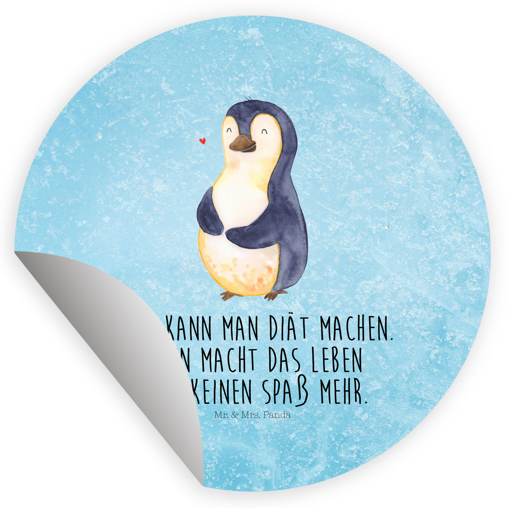 80mm Rund Aufkleber Pinguin Diät Sticker, Aufkleber, Etikett, Pinguin, Pinguine, Diät, Abnehmen, Abspecken, Gewicht, Motivation, Selbstliebe, Körperliebe, Selbstrespekt