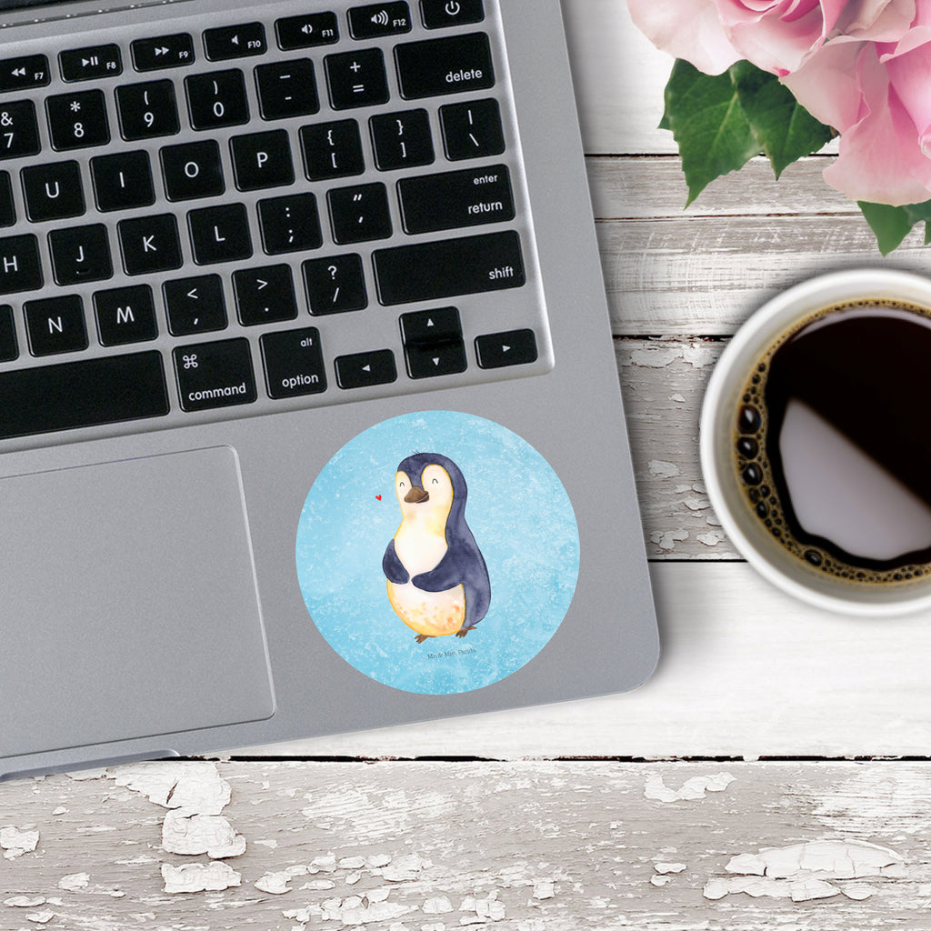 80mm Rund Aufkleber Pinguin Diät Sticker, Aufkleber, Etikett, Pinguin, Pinguine, Diät, Abnehmen, Abspecken, Gewicht, Motivation, Selbstliebe, Körperliebe, Selbstrespekt