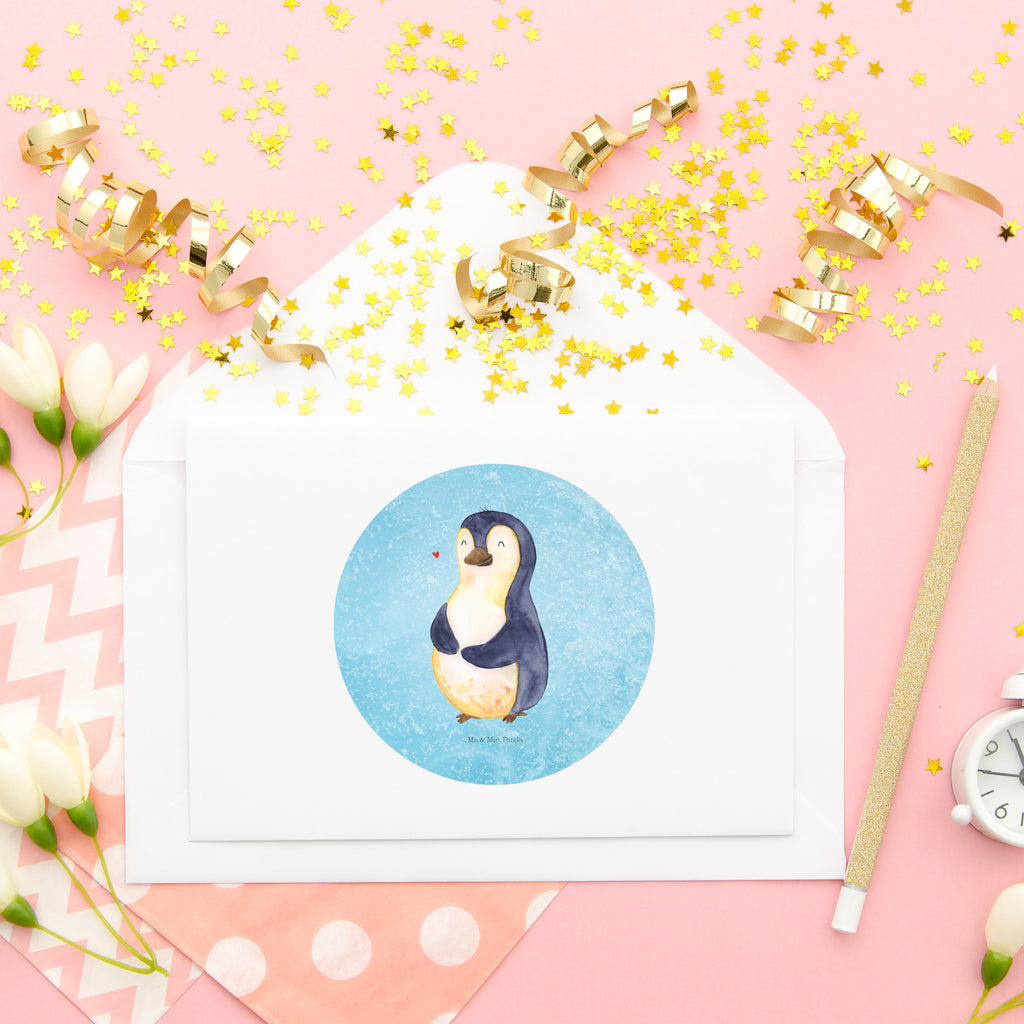 80mm Rund Aufkleber Pinguin Diät Sticker, Aufkleber, Etikett, Pinguin, Pinguine, Diät, Abnehmen, Abspecken, Gewicht, Motivation, Selbstliebe, Körperliebe, Selbstrespekt