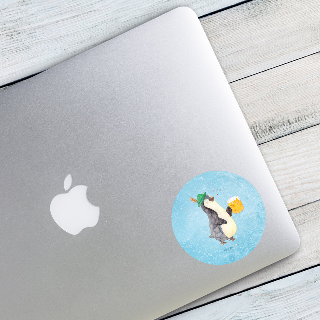 80mm Rund Aufkleber Pinguin Bier Sticker, Aufkleber, Etikett, Pinguin, Pinguine, Bier, Oktoberfest