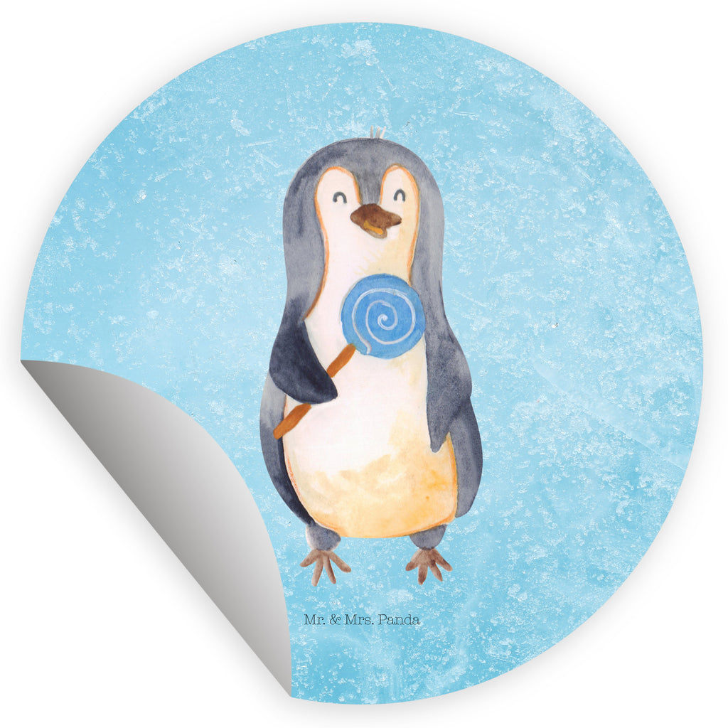 40mm Rund Aufkleber Pinguin Lolli Sticker, Aufkleber, Etikett, Pinguin, Pinguine, Lolli, Süßigkeiten, Blödsinn, Spruch, Rebell, Gauner, Ganove, Rabauke