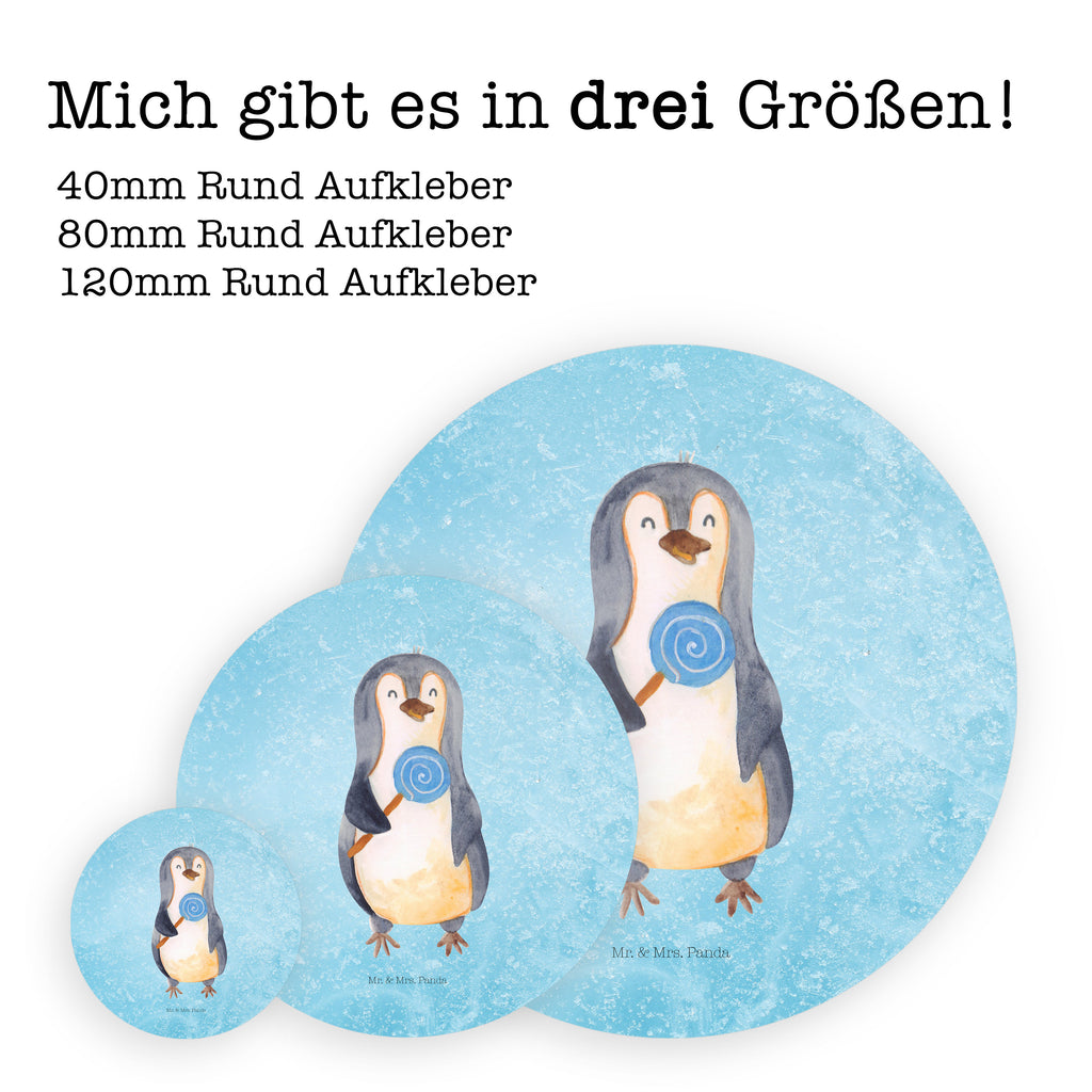 40mm Rund Aufkleber Pinguin Lolli Sticker, Aufkleber, Etikett, Pinguin, Pinguine, Lolli, Süßigkeiten, Blödsinn, Spruch, Rebell, Gauner, Ganove, Rabauke