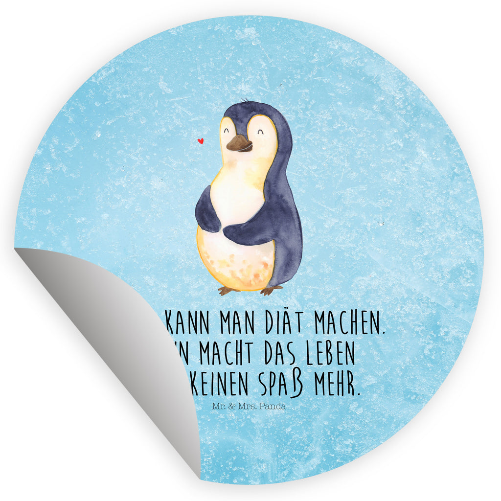 40mm Rund Aufkleber Pinguin Diät Sticker, Aufkleber, Etikett, Pinguin, Pinguine, Diät, Abnehmen, Abspecken, Gewicht, Motivation, Selbstliebe, Körperliebe, Selbstrespekt