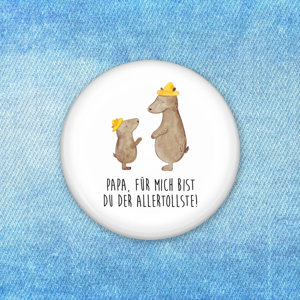 50mm Button Bären mit Hut 50mm Button, Button, Pin, Anstecknadel, Familie, Vatertag, Muttertag, Bruder, Schwester, Mama, Papa, Oma, Opa, Bär, Bären, Vater, Papi, Paps, Dad, Daddy, Lieblingsmensch, Sohn, Söhne, Kind, Kinder, Vater-Sohn, Family, Vorbild