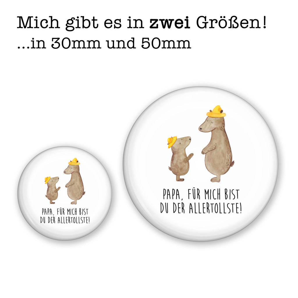 50mm Button Bären mit Hut 50mm Button, Button, Pin, Anstecknadel, Familie, Vatertag, Muttertag, Bruder, Schwester, Mama, Papa, Oma, Opa, Bär, Bären, Vater, Papi, Paps, Dad, Daddy, Lieblingsmensch, Sohn, Söhne, Kind, Kinder, Vater-Sohn, Family, Vorbild