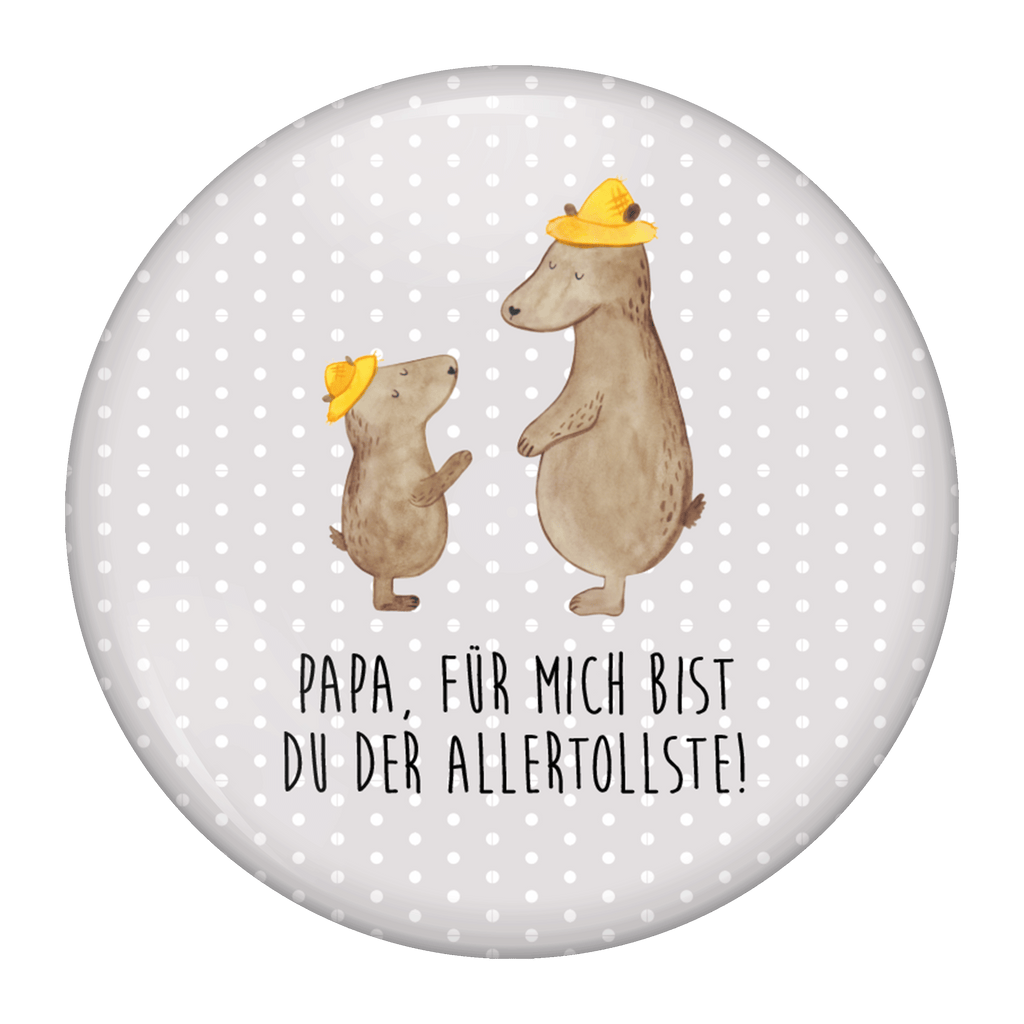 50mm Button Bären mit Hut 50mm Button, Button, Pin, Anstecknadel, Familie, Vatertag, Muttertag, Bruder, Schwester, Mama, Papa, Oma, Opa, Bär, Bären, Vater, Papi, Paps, Dad, Daddy, Lieblingsmensch, Sohn, Söhne, Kind, Kinder, Vater-Sohn, Family, Vorbild