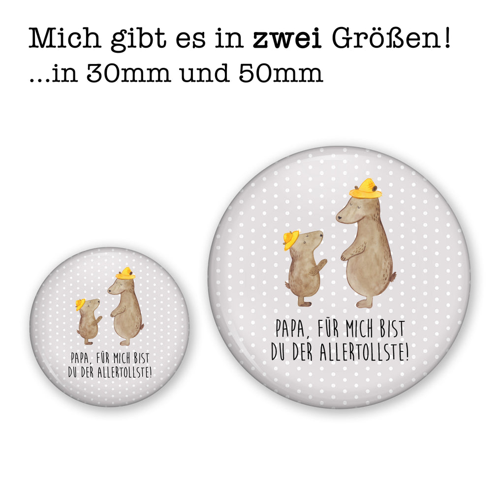 50mm Button Bären mit Hut 50mm Button, Button, Pin, Anstecknadel, Familie, Vatertag, Muttertag, Bruder, Schwester, Mama, Papa, Oma, Opa, Bär, Bären, Vater, Papi, Paps, Dad, Daddy, Lieblingsmensch, Sohn, Söhne, Kind, Kinder, Vater-Sohn, Family, Vorbild