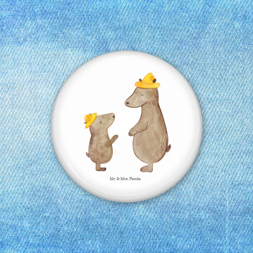 50mm Button Bären mit Hut 50mm Button, Button, Pin, Anstecknadel, Familie, Vatertag, Muttertag, Bruder, Schwester, Mama, Papa, Oma, Opa, Bär, Bären, Vater, Papi, Paps, Dad, Daddy, Lieblingsmensch, Sohn, Söhne, Kind, Kinder, Vater-Sohn, Family, Vorbild