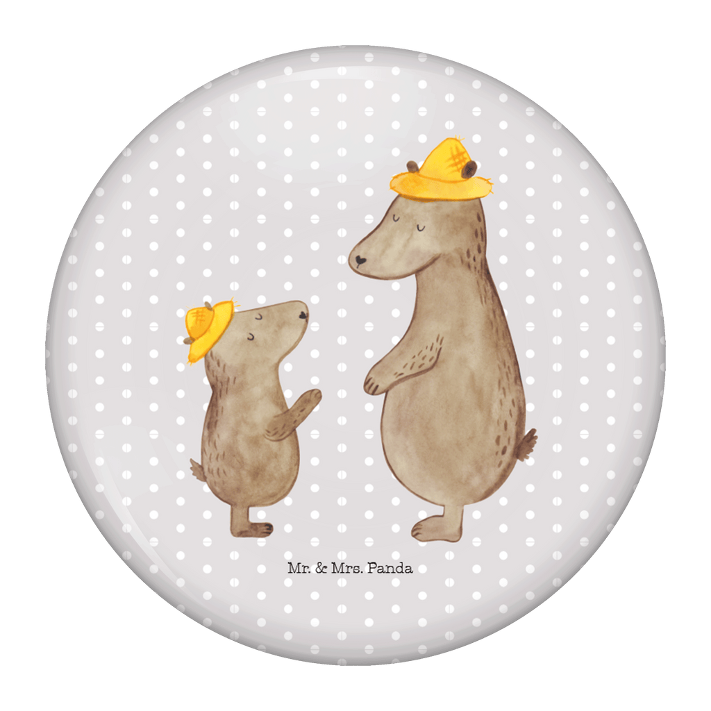 50mm Button Bären mit Hut 50mm Button, Button, Pin, Anstecknadel, Familie, Vatertag, Muttertag, Bruder, Schwester, Mama, Papa, Oma, Opa, Bär, Bären, Vater, Papi, Paps, Dad, Daddy, Lieblingsmensch, Sohn, Söhne, Kind, Kinder, Vater-Sohn, Family, Vorbild