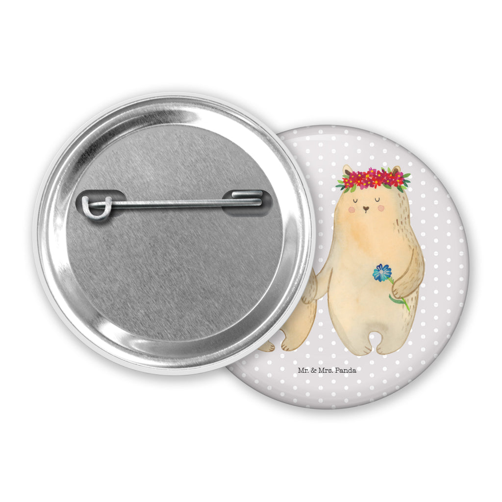 50mm Button Bären mit Blumenkranz 50mm Button, Button, Pin, Anstecknadel, Familie, Vatertag, Muttertag, Bruder, Schwester, Mama, Papa, Oma, Opa, Bär, Bären, Mutter, Mutti, Mami, Lieblingsmensch, Lieblingsmama, beste Mutter, weltbeste Mama, Geschenk Mama. Muttertag, Tochter, Kind, Kinder, Töchter, Family, Vorbild